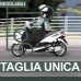 Telo Coprigambe Felpato Universale per Scooter e Moto Regolabile Impermeabile e Antivento (Modello A)