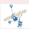 Triciclo con manico blu