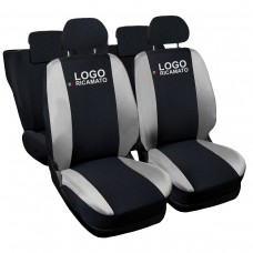 Coprisedili Golf bicolore nero - grigio chiaro