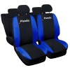 Coprisedili compatibili per Panda hybrid con logo post. 50/50 bicolore blu royal nero