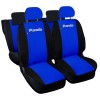 Coprisedili compatibili per Panda hybrid con logo post. 50/50 bicolore blu royal nero