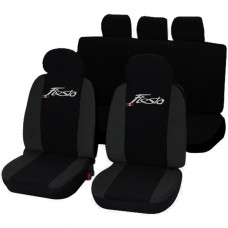 Coprisedili Ford Fiesta bicolore nero - grigio scuro