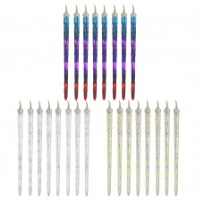 Luci natale led a cascata 8 stalattiti a ghiacciolo 43cm IP44 vari colori da esterno cod. 1316