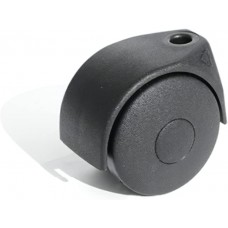 set di 4 rotelle pivotanti per mobile ø50mm con filettatura m8x15 e cuscinetti a sfere, ruote girevoli in abs colore nero